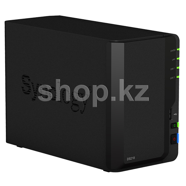Сетевой накопитель Synology DiskStation DS218, без дисков