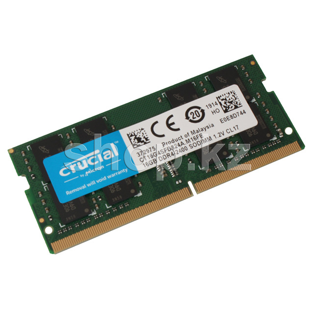 SO-DIMM 16Gb DDR4 PC19200/2400MHz Crucial, BOX