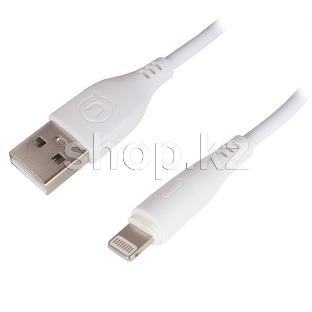 Кабель интерфейсный для Apple Lightning Usams SJ-266, 1m, White