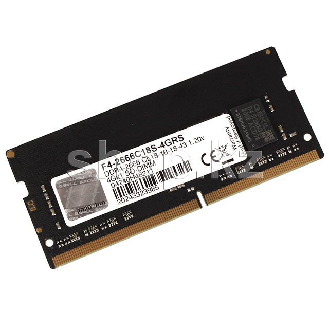 SO-DIMM 4GB DDR4 PC21300/2666Mhz G.Skill RipJaws, BOX