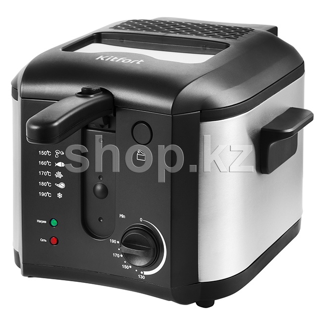 Фритюрница Kitfort КТ-2024, Steel-Black