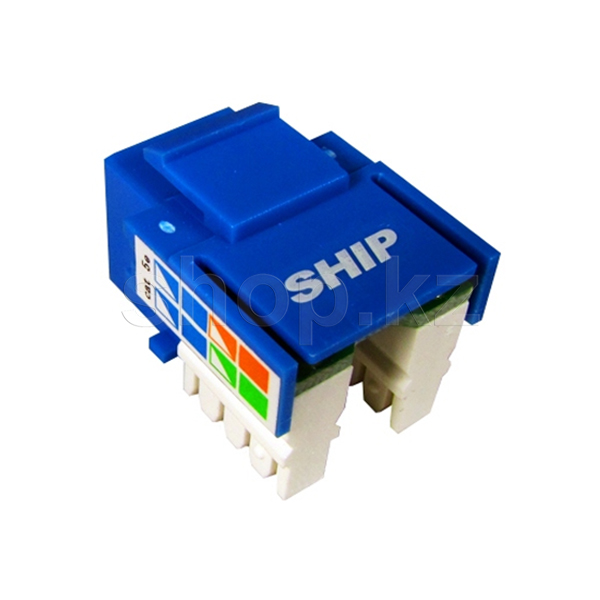 Модуль для розетки SHIP M245-3, Cat.5e, RJ-45, UTP, Blue