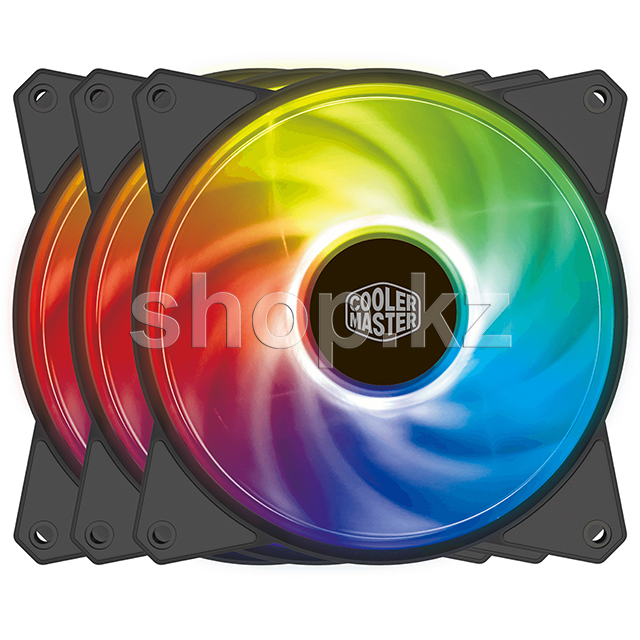 Комплект вентиляторов для корпуса Cooler Master MasterFan MF120R ARGB 3in1, 12cm, Black