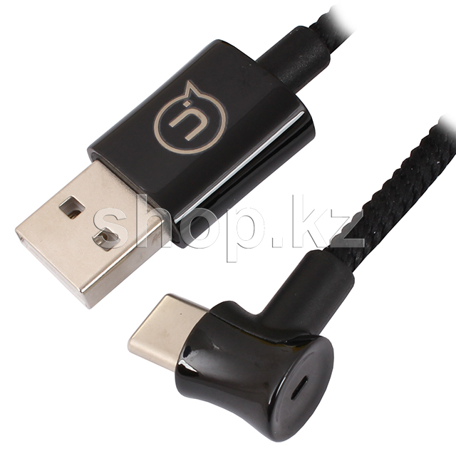 Кабель интерфейсный для USB Type-C Usams SJ-341, 1.2m, Black