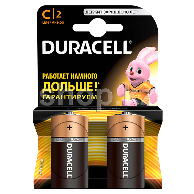 Батарейка Duracell Basic C LR14/MN1400, 1.5V (2шт.)