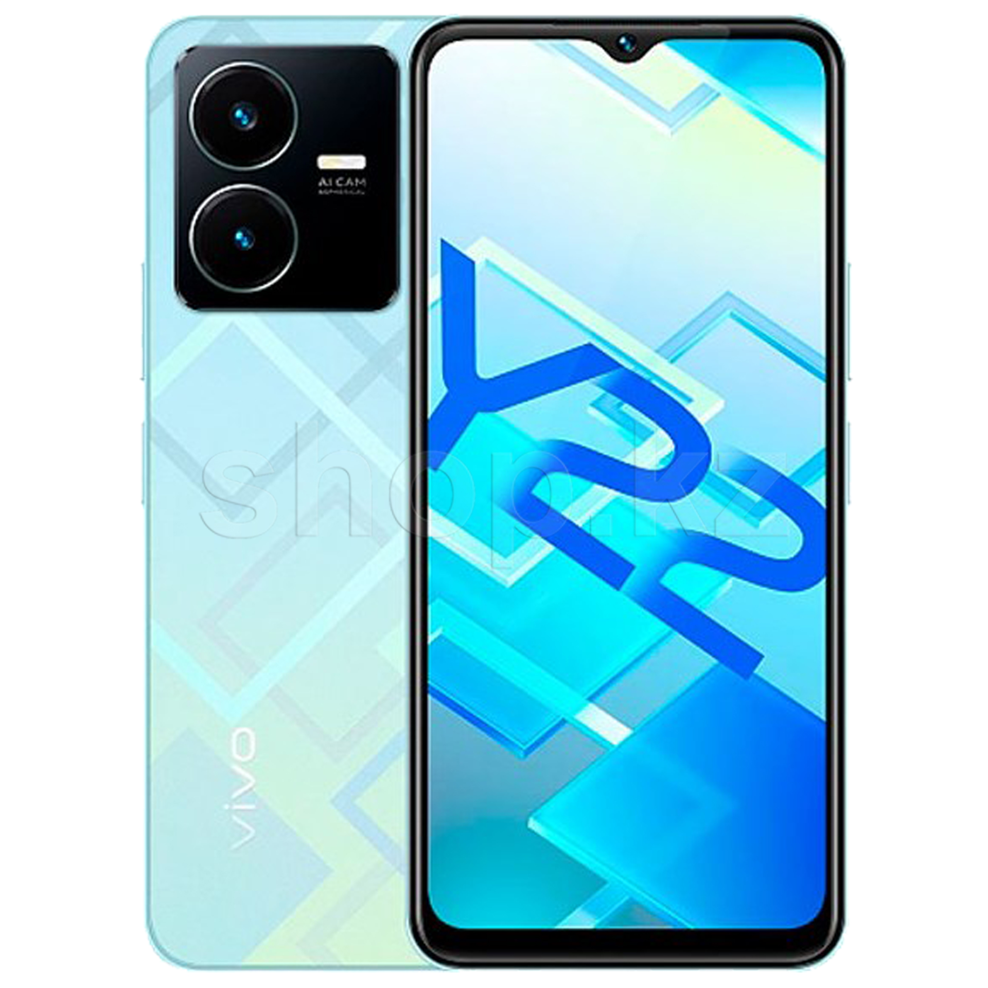 ᐈ Смартфон vivo Y22, 64 GB, Metaverse Green (V2207) – купить в  интернет-магазине Белый Ветер по низкой цене в Казахстане