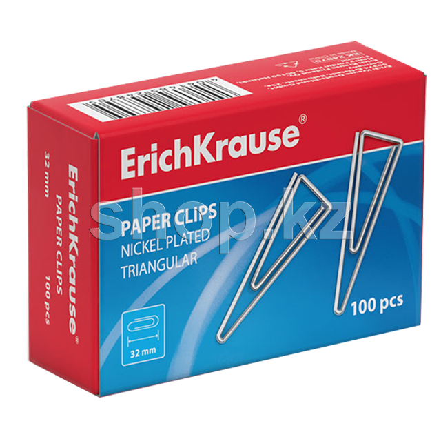 Скрепки канцелярские ErichKrause 24870, 100шт