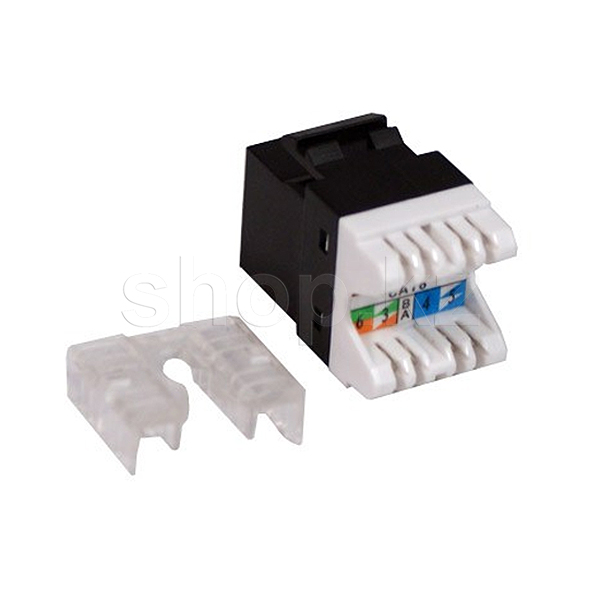SHIP M255-1, Cat.6e, RJ-45, UTP, Black розеткаға арналған модуль