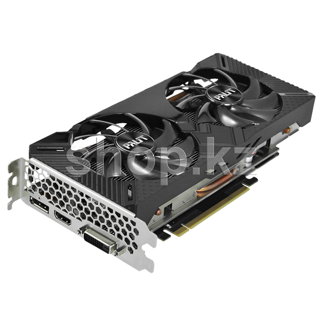 Видеокарта PCI-E 6Gb Palit RTX 2060 Dual OC, GeForce RTX2060 (NE62060S18J9-1160A-1)