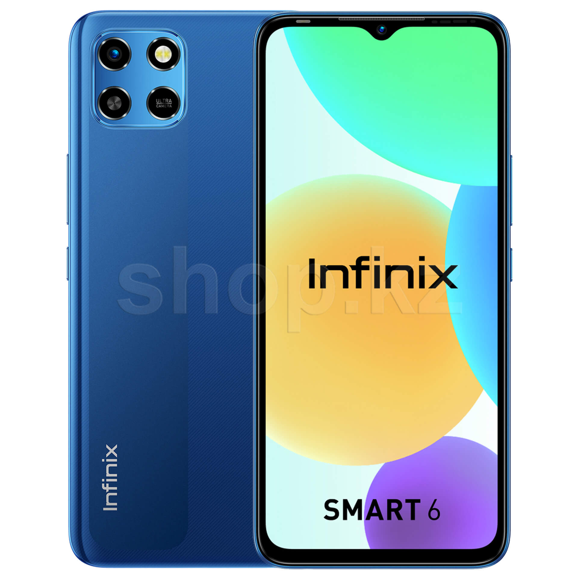 ᐈ Смартфон Infinix SMART 6 HD, 32 GB, Origin Blue (X6512) – купить в  интернет-магазине Белый Ветер по низкой цене в Казахстане