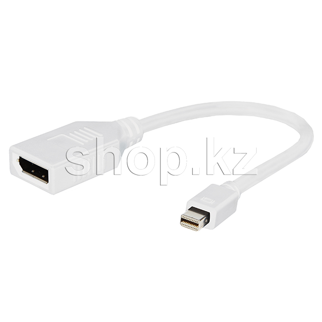 Переходник Mini DisplayPort - DisplayPort, Cablexpert A-MDPM-DPF-001-W, White, OEM