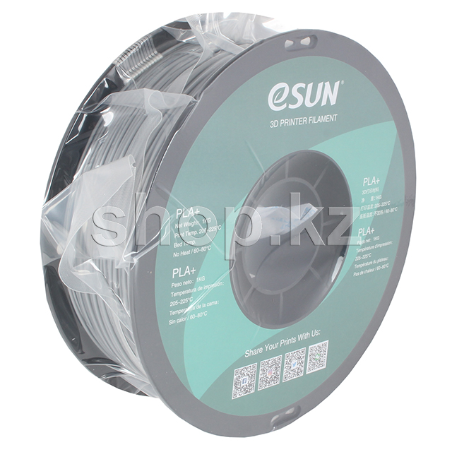 eSUN 3D Filament PLA+, 1.75 мм, Silver картриджі