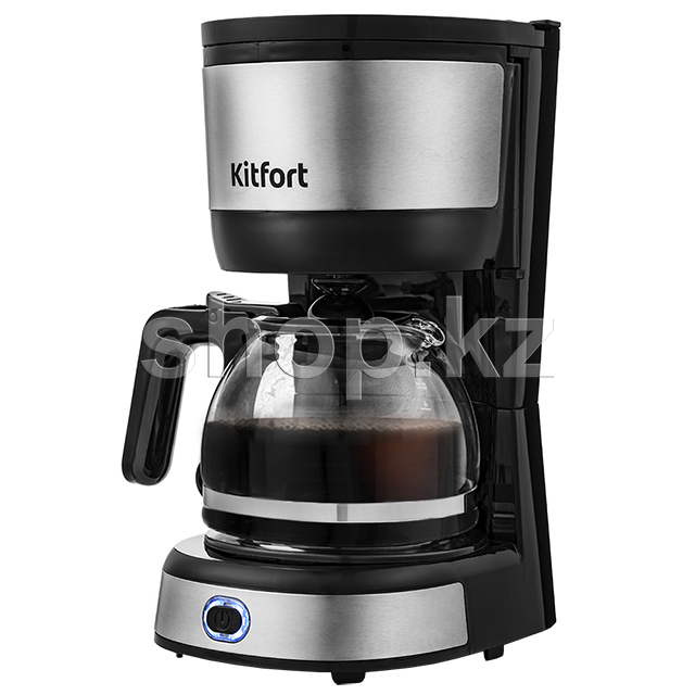 Кофеварка Kitfort KT-730, Black-Steel