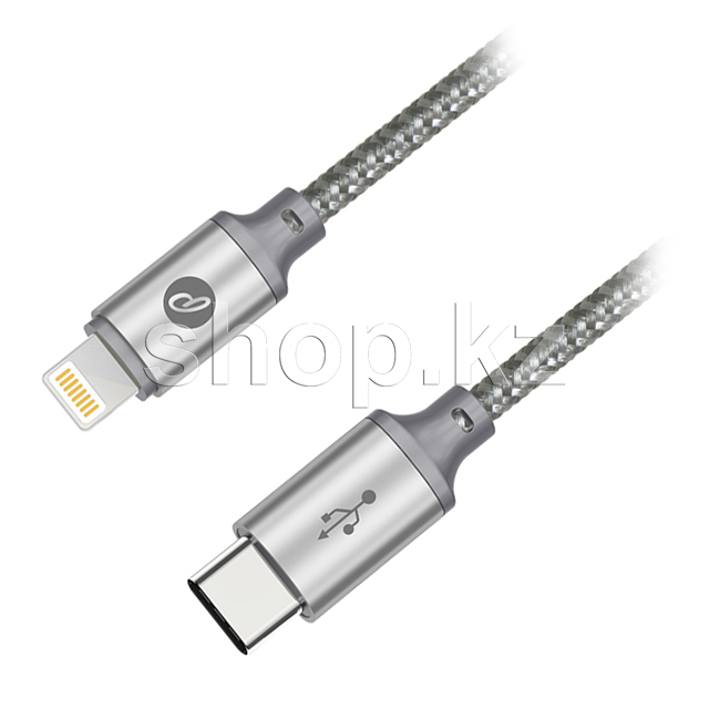 Кабель интерфейсный USB Type-C для Apple iPad/Phone/iPod Power Partner, 1m, Grey