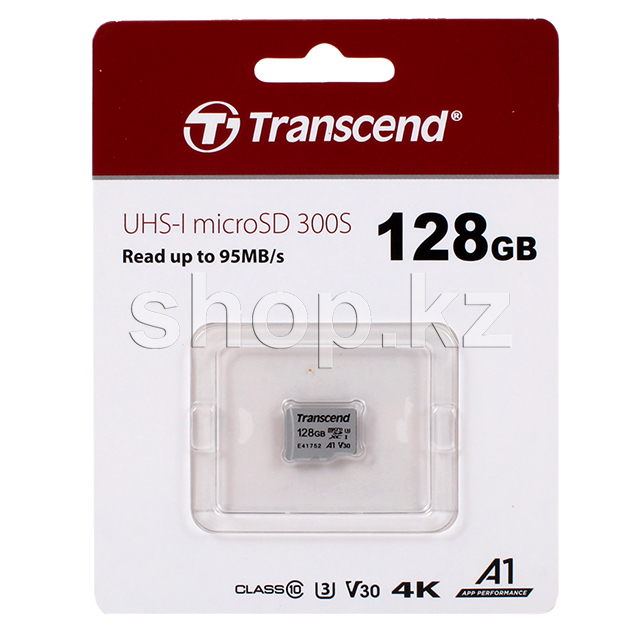 Карта памяти Micro SDXC 128Gb Transcend, Class 10 UHS-I U3