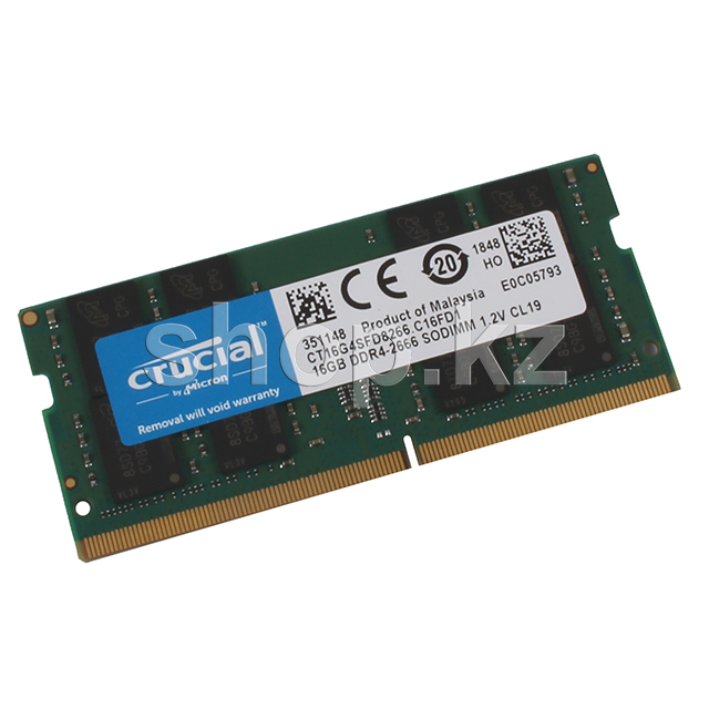 SO-DIMM 16Gb DDR4 PC21300/2666MHz Crucial, BOX