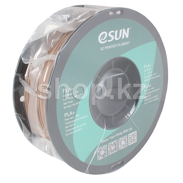 eSUN 3D Filament PLA+, 1.75 мм, Light Brown картриджі