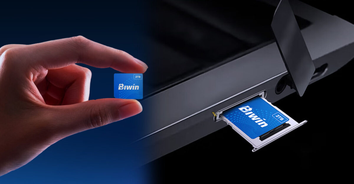 Biwin выпустила мини‑SSD CL100: до 2 ТБ в корпусе меньше SIM‑карты