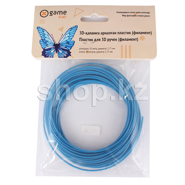 X Game kids 3D PLA-Light Blue-10, 1.75 мм, 10м, Light Blue картриджі