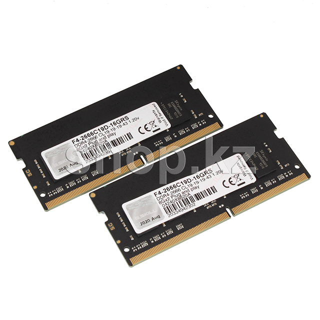 SO-DIMM 16Gb DDR4 PC21300/2666Mhz 2x8Gb Kit G.SKILL Ripjaws, BOX