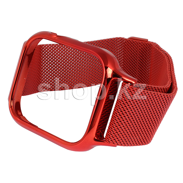 Ремешок для смарт-часов Apple Watch 4, 44mm, Usams, сталь, Red