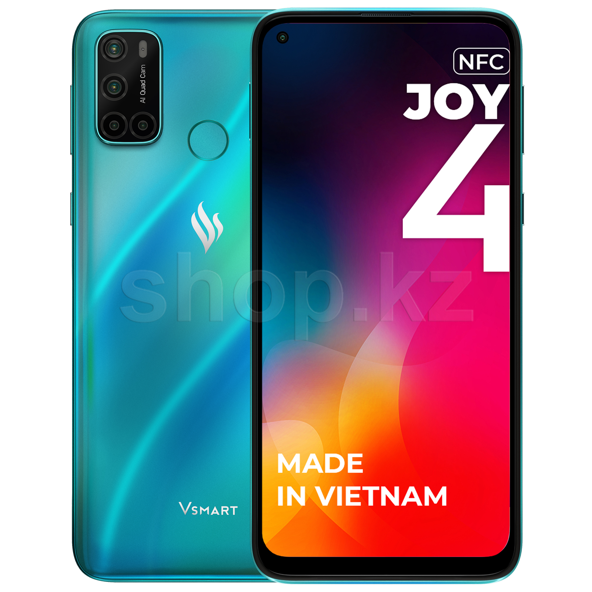 ᐈ Смартфон Vsmart Joy 4, 3Gb, 64Gb, Turquoise (FV441AQGNE) – купить в  интернет-магазине Белый Ветер по низкой цене в Казахстане