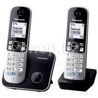 Panasonic KX-TG6812RUB, Black-Silver радио телефоны