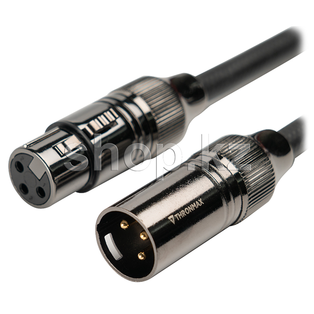 XLR M - XLR F, Thronmax X60, 6m, Black-Red, BOX кәбілі