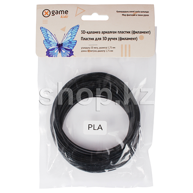 Картридж X Game kids 3D PLA-Black-10, 1.75 мм, 10м, Black