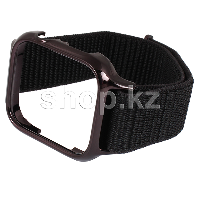 Apple Watch 4, 44mm, Usams, Black смарт-білезік бауы