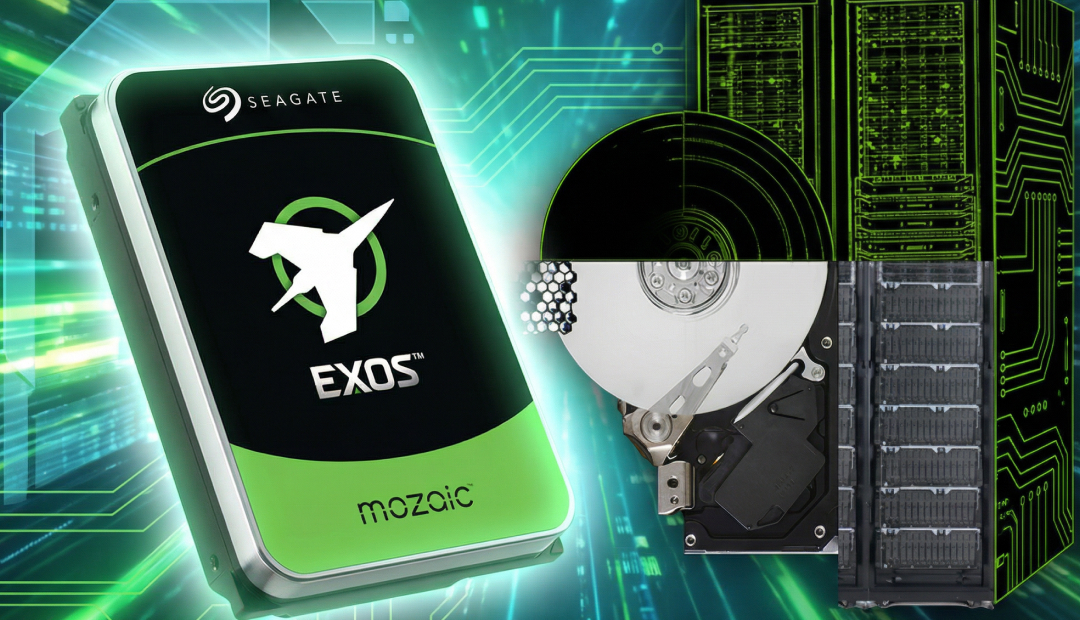 Seagate представила массивный жесткий диск Mozaic на 44 ТБ