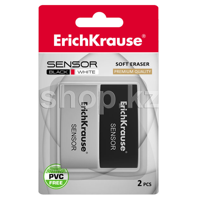 Набор ластиков ErichKrause 34642 Sensor Black&White, 2шт