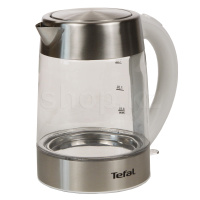 Tefal Glass Kettle KI772138, White-Steel шәйнегі