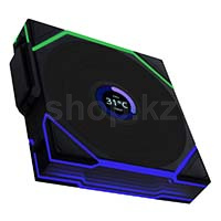 Lian Li Uni Fan TL Wireless LCD 120 ARGB, 12cm, Black корпусына арналған желдеткіш