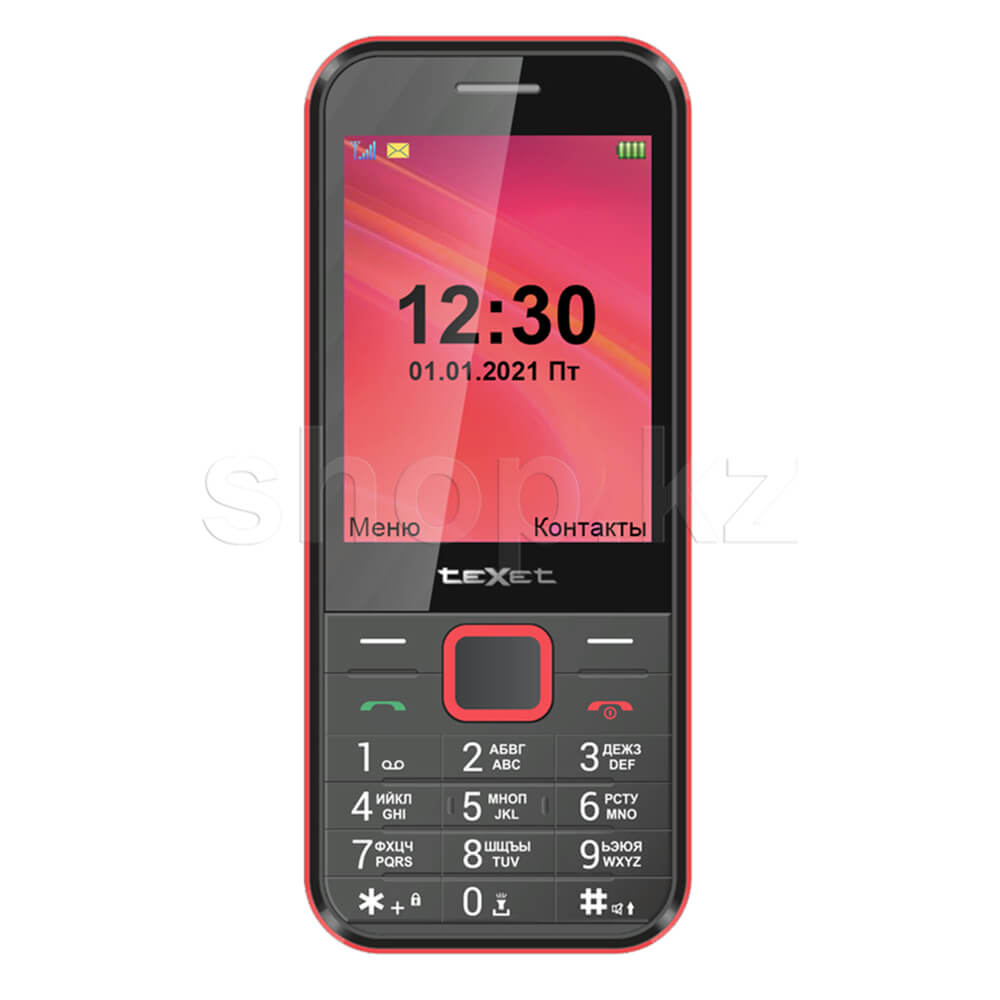 ᐈ Мобильный телефон TeXet TM-302, Black-Red – купить в интернет-магазине  Белый Ветер в Алматы, Астане и других городах Казахстана