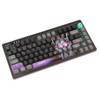 Клавиатура A4Tech AT75 Cypher Ghost SAVAGE, Alpha Optical Switch, Purple Gray, USB