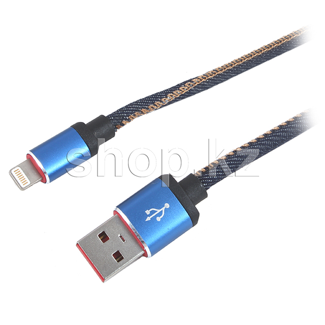 Кабель интерфейсный для Apple Lightning Continent QCI-7102DN, Blue