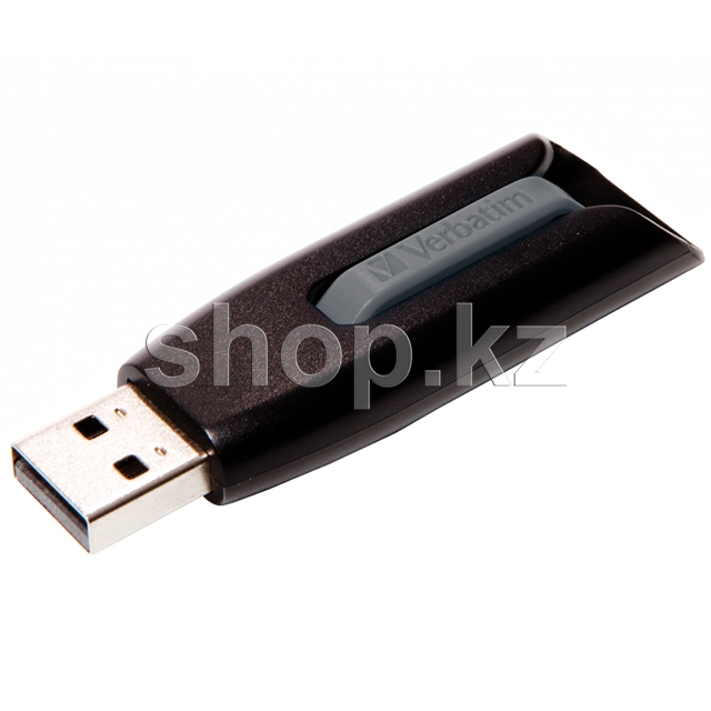 USB 64Gb Verbatim V3, USB 3.2, Black флешкасы