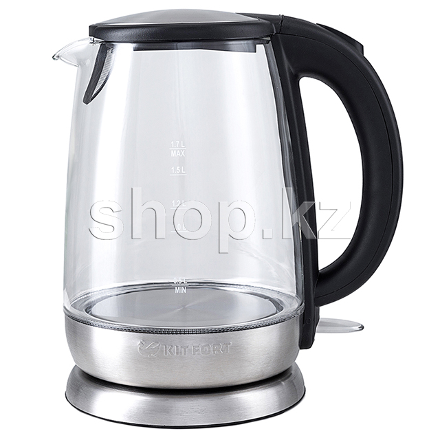 Чайник Kitfort KT-619, Steel-Black