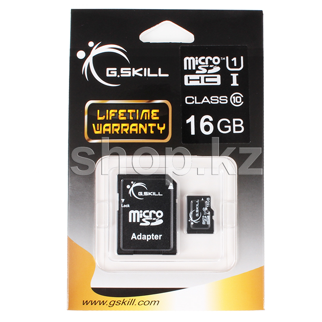 Micro SDHC 16Gb G.Skill, Class 10 UHS-I U1, жад картасы